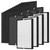 4 Sets Air220 Air320 Replacement Filters Compatible with Bissell Air320 Air220 2768A 2609A Air Cleaner Purifier with Main Filter, Pre-Filter and Activated Carbon Filter, Part # 2677, 2678, 2804