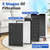 4 Sets Air220 Air320 Replacement Filters Compatible with Bissell Air320 Air220 2768A 2609A Air Cleaner Purifier with Main Filter, Pre-Filter and Activated Carbon Filter, Part # 2677, 2678, 2804