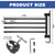 AshKiz RV Ladder Clothes Drying Rack No Drilling 4 Long Arms for RV 12.7in