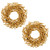 Briful 2 Pack Fall Berry Wreaths 12in Artificial Yellow Foam Berry Wreath for Front Door Small Outdoor Fall Wreath for Autumn Home Wall Mantle Porch Thanksgiving Halloween Decor