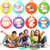 Yuntau 8 Pcs Kids Floor Cushions Circle Seats for Classroom Flexible Round Circle Time Rug with Handle Soft Waterproof Pillows Carpet for Elementary Daycare Preschool