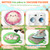 Yuntau 8 Pcs Kids Floor Cushions Circle Seats for Classroom Flexible Round Circle Time Rug with Handle Soft Waterproof Pillows Carpet for Elementary Daycare Preschool