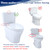 Toilet Flush Valves, THU224 2-Inch Dual Flush Valve Replacement with Mounting Nut for Two Piece Toilets Compatible with TOTO Aquia Toilet Tank ST412M