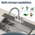 Stargaz Faucet Mat For Kitchen Sink，Sink stone quick dry around faucet,Stone Faucet Mat for Kitchen Sink Splash Guard Sinks Stones Quick Dry Around Faucets Stones Drying Mats Bathroom(17.7" x 3.9")
