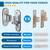 Gate Hinges Heavy Duty Gate Hinge, HAGWARE SUS304 2 Packs Fence Gate Hinges with 8pcs Wooden Screws, Wall Mount Gate Hinge for Wooden Fence with 5/8'', Farm Gate Heavy Duty Wood Fence