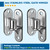 Gate Hinges Heavy Duty Gate Hinge, HAGWARE SUS304 2 Packs Fence Gate Hinges with 8pcs Wooden Screws, Wall Mount Gate Hinge for Wooden Fence with 5/8'', Farm Gate Heavy Duty Wood Fence
