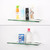Glass Shelf Brackets Zinc Alloy Glass Clamps for 1/2 Inch (8pcs)