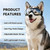 NAMSAN Large Clear Dog Goggles Eye Protection, Dog Sun Glasses Medium Large Breed UV Protection, Dog Sunglasses for Driving Cycling Windproof Dustproof, Adjustable, Easy to Wear, Transparent