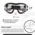 NAMSAN Large Clear Dog Goggles Eye Protection, Dog Sun Glasses Medium Large Breed UV Protection, Dog Sunglasses for Driving Cycling Windproof Dustproof, Adjustable, Easy to Wear, Transparent