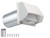 4 Inch Dryer Vent Cover Outside Hooded Wall Vent with Screen and Damper, Exhaust Vent Wall Mount Exterior Wall Vents Cover Cap for Dryer Ventilation&Outdoor Air Exhaust,Galvanized Steel,White
