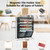 KZWKRG 6 Tier Magnetic File Holder with Hook, Magnetic File Organizer Folder Holder, Wall File Organizer, Hanging Magnetic Paper Holder for File Cabinets, Office, Whiteboard, Magnetic Mail Holder
