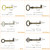 Hollow Barrel Skeleton Key Set for Vintage Furniture and Cabinets, Pack 10