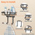 Ironing Board Hanger Wall Mount, T&Y Shaped Iron Holder for Laundry Rooms