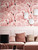 10X0.53M Romantic Baby Pink Flamingo Feathers Textured Non-Woven Wallpaper Roll for Bedroom Livingroom 1.73' W x 32.8' L=5.3㎡ (57sq.ft)