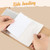 3x5 Index Card Holder Craft Binder Card Organizer for Note Cards, Flash Cards, and Recipe Cards, 40 Card Sleeves - Stores up to 80 Index Cards, Indexcard Notecard Storage Case Solution (Brown)