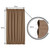 PANOVOUS Small Door Window Curtains for Front Door Christmas, Blackout Side Door Curtain Panel for Privacy,Top and Botton Rod Pocket French Door Curtain 1 Panel 25x40 Inch Khaki