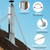 10" Stainless Steel Adjustable Extended Chimney Roof Support Kit