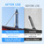 10" Stainless Steel Adjustable Extended Chimney Roof Support Kit