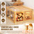 Large Chicken Brooder Box Kits 32x32x16 in Wooden Foldable Chick Brooder Box with Heated Light Thermometer Portable with Handle for up to 70 Chickens, Ducks, Quails, Hamsters, No Assembly