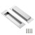 Ravinte 2 Pack Brushed Nickel Sliding Closet Door Handles, 8in Length