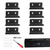 BLOLYO Black 0.14 Inch Thick Acrylic Vinyl Record Shelf, 4 Inch Wall Mount Album Holder Display, 8 Pack LP Record Frame for Wall Decor