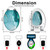 VIUBGCPS Elongated Toilet Seat, Blue, Marble Streaks, Resin, Quiet Close, Easy Clean & Install