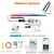 Jushope Interior Car LED Strip Lights, Acrylic LED Lights for Car with Dynamic Dreamcolor Chasing, Ambient Lighting Kits Music Sync Wireless APP and RF Remote Control (43.5+14.5'')