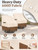 ANartcle Outdoor Swivel Lounge Chair Cover 2 Pack,Waterproof Heavy Duty Lawn Patio Chair Covers,Patio Swivel Chair Covers for Outdoor Furniture (33 W x 35 D x 38.5 H inches)Beige&brown
