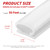 Fingwerk 50 Feet D-Shape Rubber Weather Stripping Door Seal Strip, Self-Adhesive Backing Door Weatherstripping for Door Frame Insulation Large Gap, Easy Cut to Size with Tailor Scissors(White)