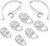 D & K Exclusives Earbuds Eargel Earhooks Replacement Earbuds Ear-Tips and Earhook 2 Small 2 Medium 2 Large and 2 Earhook