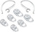 D & K Exclusives Earbuds Eargel Earhooks Replacement Earbuds Ear-Tips and Earhook 2 Small 2 Medium 2 Large and 2 Earhook