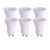 CIKAMIO 6-Packs mr11 mini gu10 120V Non-dimmable 3w COB led Spotlight 6000k Cool White 240LM 25w 30W 35W Halogen Bulb for Small mr11 Fixture (Cool White 6000K)