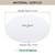 Awclub Round Lampshade Diffuser, 3 Pack 11.5" Diameter with 3/8" Center Hole Diffuser Lamp Shade for Drum Style Lampshades Pendants Softening Light, Frosted White Acrylic, Fits 12-14" Openings