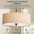 Awclub Round Lampshade Diffuser, 3 Pack 11.5" Diameter with 3/8" Center Hole Diffuser Lamp Shade for Drum Style Lampshades Pendants Softening Light, Frosted White Acrylic, Fits 12-14" Openings