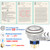 30mm Latching Push Button Switch Big Button White DPDT/SPDT Waterproof IP67 with 24V LED Metal Stainless Steel Start Switch 1.18" Mounting Hole with Socket
