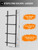 4-Rung Straight Window Well Ladder, Basement Egress Fire Escape Ladder