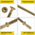 #10 x 2 Self-Tapping Trailer Deck Screws,511PcsT25 Star Bits Screws