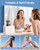 SWEETFULL Portable Handheld Mini Fan with LED Display, 3-in-1 Personal Foldable USB Rechargeable Hand Held Fan & Flashlight for Travel, Lash Eyelash, Cute Small Pocket for Women, Girls
