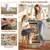 Collive Boho Cushioned Kitchen Mat, Anti Fatigue Mats for Kitchen Floor