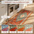 Collive Boho Cushioned Kitchen Mat, Anti Fatigue Mats for Kitchen Floor