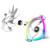 Montech RX 140 ARGB Reversed Fan 1600PWM, High-End Durability, Silent Performance, and Stunning ARGB Design (140mm, White)