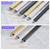 Stainless Steel Management Raceway of Cables, 3-Pack 39.37in Metal Cable Condenser, Self-Adhesive Wire Cord Hider, No Screws No Drill On Wall Cable Cover Channels for Floor Home Office Kitchen