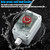 IP67 Button Switch Outdoor Waterproof Box Red Button Emergency Stop with Protective Cover Anti-misoperation Switch(AC/DC 6A-110V/3A-240V/2.5A-380V)