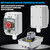 IP67 Button Switch Outdoor Waterproof Box Red Button Emergency Stop with Protective Cover Anti-misoperation Switch(AC/DC 6A-110V/3A-240V/2.5A-380V)