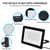 4Pack-100W LED Flood Light Outdoor,11000lm LED Work Light with 6FT US Plug,IP66 Waterproof Exterior Security Lights,6000K Daylight White Outside Floodlights Slim design for Playground Yard Stadium