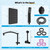 Hibbent All Metal 10'' Filtered Rainfall Shower Head with Handheld Combo, High Pressure Shower Wand, 16'' Adjustable Extension Arm, 20 Stage Shower Filter, 71'' Hose, Shower Holder, Matte Black