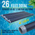 U.S. Pool Supply Pool Vacuum Hose, 8 Piece Pool Hose Set, 40" Blue Flexible