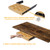 Under Desk Bamboo Drawer with U-Shaped Hollow Panel to Pull Out, 13'' Long & 9.5'' Deep Adjustable Space Storage Organizer for Sit Stand Workstation