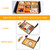 Under Desk Bamboo Drawer with U-Shaped Hollow Panel to Pull Out, 13'' Long & 9.5'' Deep Adjustable Space Storage Organizer for Sit Stand Workstation