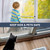 Sliding Door Security Bar，17.5-50 inch Adjustable Patio Door Security bar, Heavy Duty Window Security Bars Inside for Sliding Glass Door Home Apartment Bedroom(White)